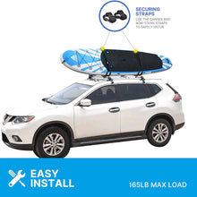Universal Foldable Kayak Canoe SUP Carrier J Shape Kayak Rack for Canoe SUP, Kayaks, Surfboard and Ski Board Rooftop Mount on SUV, Car and Truck (2pcs)