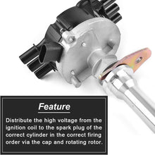 SPEEDTUN Ignition Distributor with Red Cap Kit Replacement for Chrysler Dodge Plymouth 318 340 360 Small Block V8 Engines One Wire