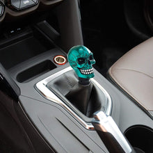 Bashineng Skull Gear Shifter Handle, Devil Head Shape Auto Car Stick Shift Knob Fit Most Manual Transmissions (Gold)