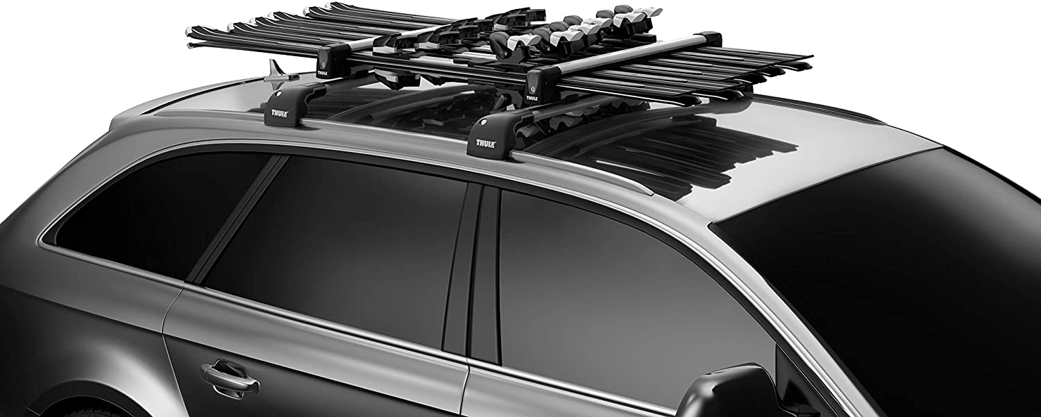 Thule SnowPack Ski/Snowboard Rack, 6 Pair-Black