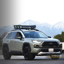 Stehlen 642167819219 Universal HD Sport Modular Steel Roof Rack Basket with Wind Fairing - Matte Black/Green