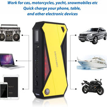 DBPOWER 800A Peak 18000mAh Portable Car Jump Starter (up to 7.2L Gas, 5.5L Diesel Engine) Battery Booster with Smart Charging Port (Black/Yellow)