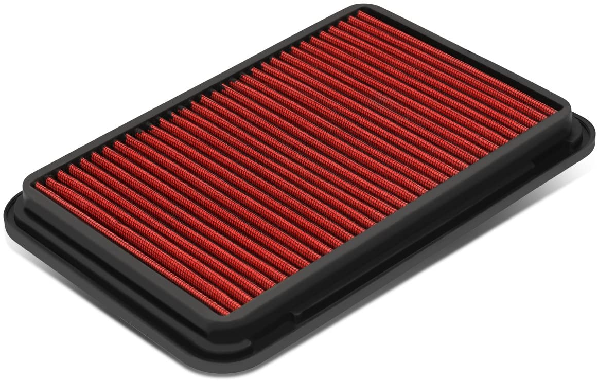 Replacement for Camry/Venza Reusable & Washable Replacement High Flow Drop-in Air Filter (Red)