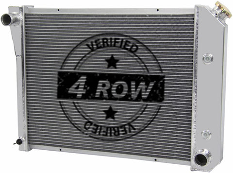 Primecooling 4 Row Core Aluminum Radiator for 1969-74 Nova/Firebird, 1971-73 Camaro/Impala Caprice, Multiple Models