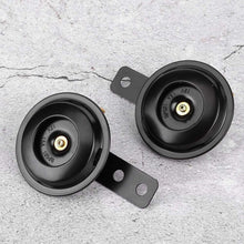 Dingln 2Pcs Universial Motorcycle Horn Waterproof 12V 105db Round Speaker for Most Scooters/Mopeds/ATVs