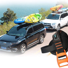 Onefeng Sports Tie Down Straps - 2Pk - 13' - 200 Lbs Load Cap - 500 Lb Break Strength Cargo Strap Your Kayak/SUP/Surfboard onto The Car with 'No Scratch' Silicone Buckle