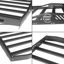 Seana Hard Top Roof Rack Cargo Luggage Carrier w/ 2X LED Lights Compatible with Jeep Wrangler JK 4 Doors (Exclude 2 Doors JK) 2007 2008 2009 2010 2011 2012 2013 2014 2015 2016 2017 2018