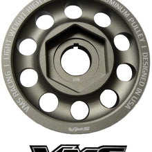 VMS Racing 99-00 Light Weight Billet Aluminum Crankshaft CRANK PULLEY Compatible with Honda Civic Si with the DOHC B16 engines B16A2 1999-2000