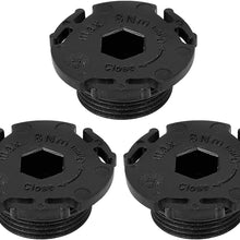 X AUTOHAUX 3pcs ABS Car Engine Oil Drain Plug Replacement 11137605018