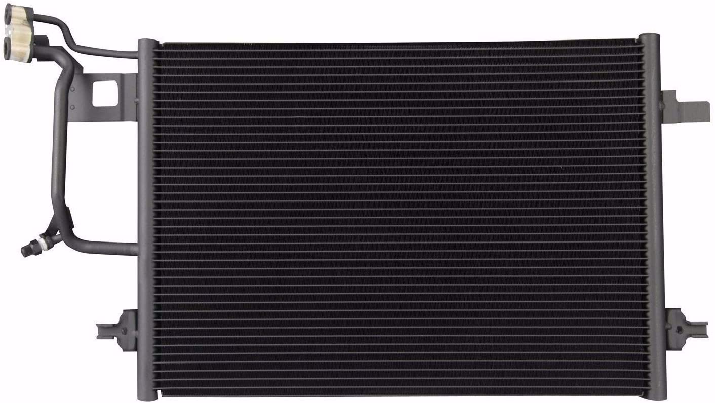 VioletLisa All Aluminum Air Condition Condenser 1 Row Compatible with 2000-2004 A6 Quattro 2.7L 2001-2005 Allroad Quattro 2.7L V6 Without Oil Cooler