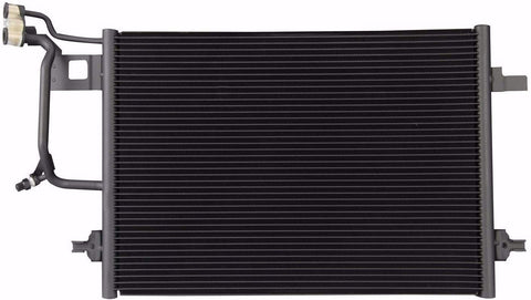 VioletLisa All Aluminum Air Condition Condenser 1 Row Compatible with 2000-2004 A6 Quattro 2.7L 2001-2005 Allroad Quattro 2.7L V6 Without Oil Cooler