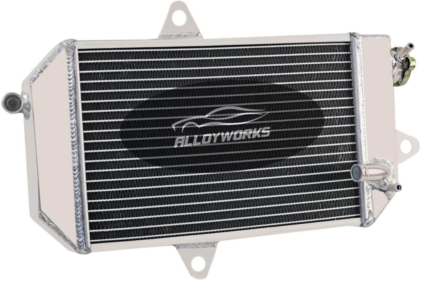 ALLOYWORKS Oversized Aluminum Radiator For 1987-2007 Yamaha Banshee YFZ350 YFZ 350 2 Row Core