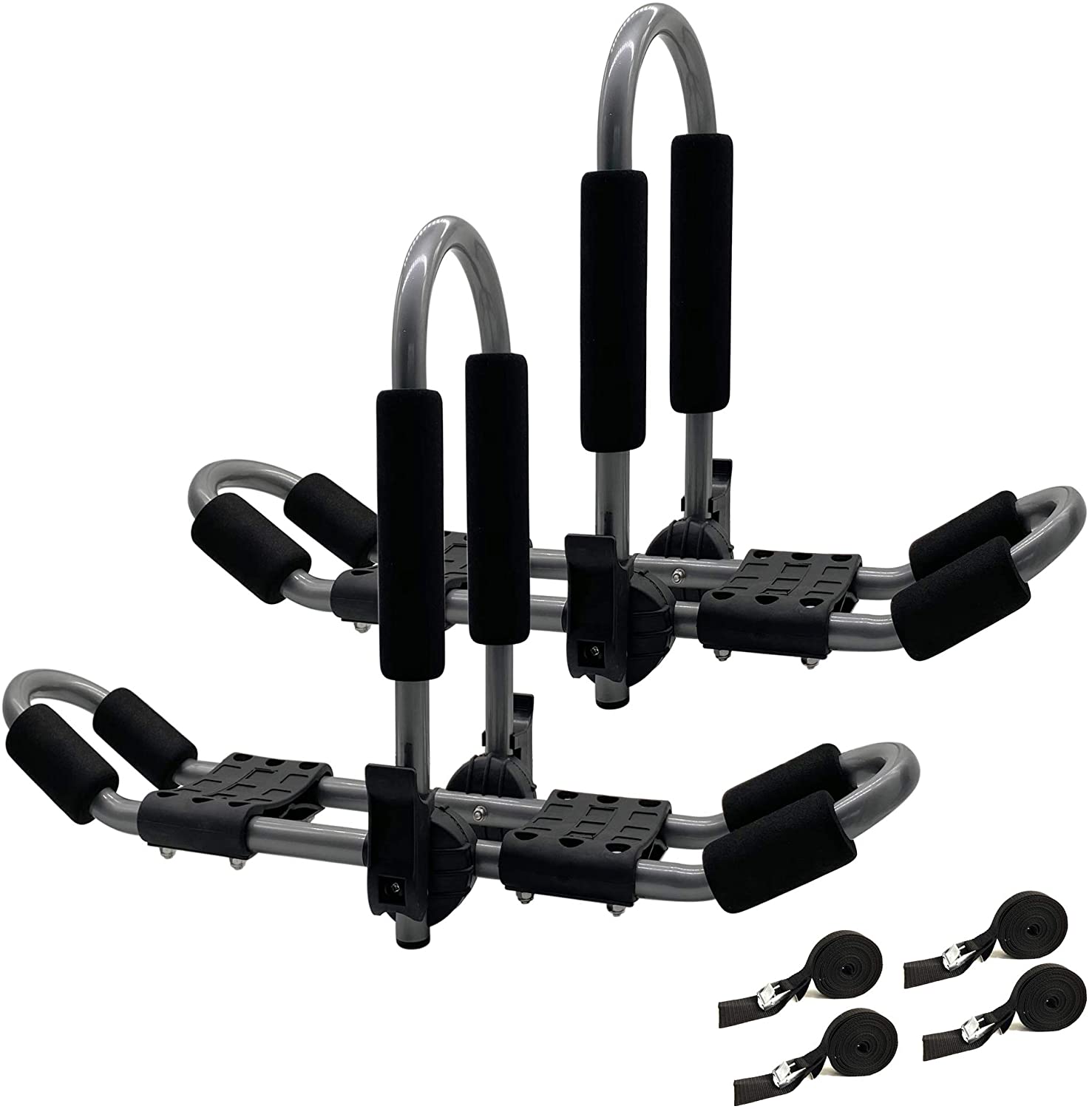 Codinter Kayak Roof Rack, Folding J-Racks Rooftop Kayak Carrier Canoe Car Rack for 2 Kayaks
