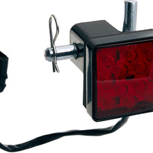 MAXXHAUL 70429 Trailer Hitch Cover with 12 LEDs Brake Light