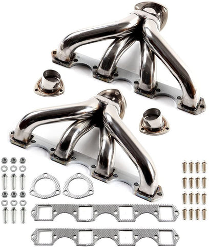 Exhaust Manifolds ECCPP Automotive Replacement Engine Racing Stainless Header Manifold Exhaust Gaskets for Cadillac Big Block 1969-1979