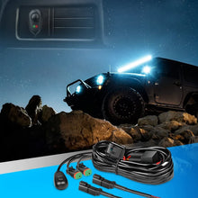 Nilight 16AWG DT Connector Wiring Harness Kit LED Light Bar 12V On Off Switch Power Relay Blade Fuse for Off Road Lights LED Work Light-2 Leads,2 Years Warranty