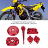Dress Up Kits, Aluminum Engine Dress Up Cover Kit Parts Fit for Lifan 110cc 125cc Pit Dirt Bike Red