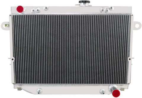 ALLOYWORKS 4 Row Full Aluminum Radiator compatible with 1998-2007 Toyota Land Cruiser HDJ100R FZJ105R HZJ105R 4.2L/1HZ AT/MT
