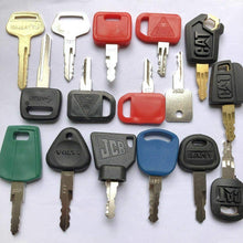 16 key Construction Ignition/Heavy Equipment Key Set for CAT Komatsu volvo Deere JCB