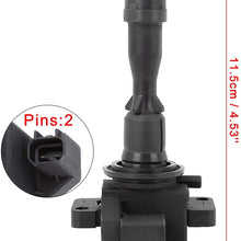 X AUTOHAUX Auto Part Ignition Coil FK0026 Repair Replacement Black for Daihatsu