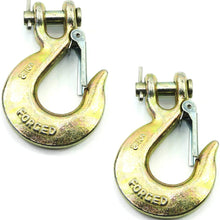 (Pack of 2) 5/16 Inch Safety Hook with Latch Forged G70 14,000 Lb Capacity