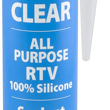 J-B Weld 31910 Clear All-Purpose RTV Silicone Sealant and Adhesive - 10.3 oz.