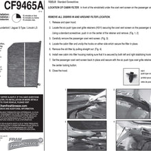 FRAM Fresh Breeze Cabin Air Filter Replacement for Car Passenger Compartment w/ Arm and Hammer Baking Soda, Easy Install, CF11182 for Select Acura and Honda Vehicles