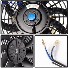 3 Row 52mm Aluminum Racing Cooling Radiator Stop Leak Compatible For Honda Civic EK EG B16A B18C DOHC 1992-1999 With 12" Radiator Cooling Fan