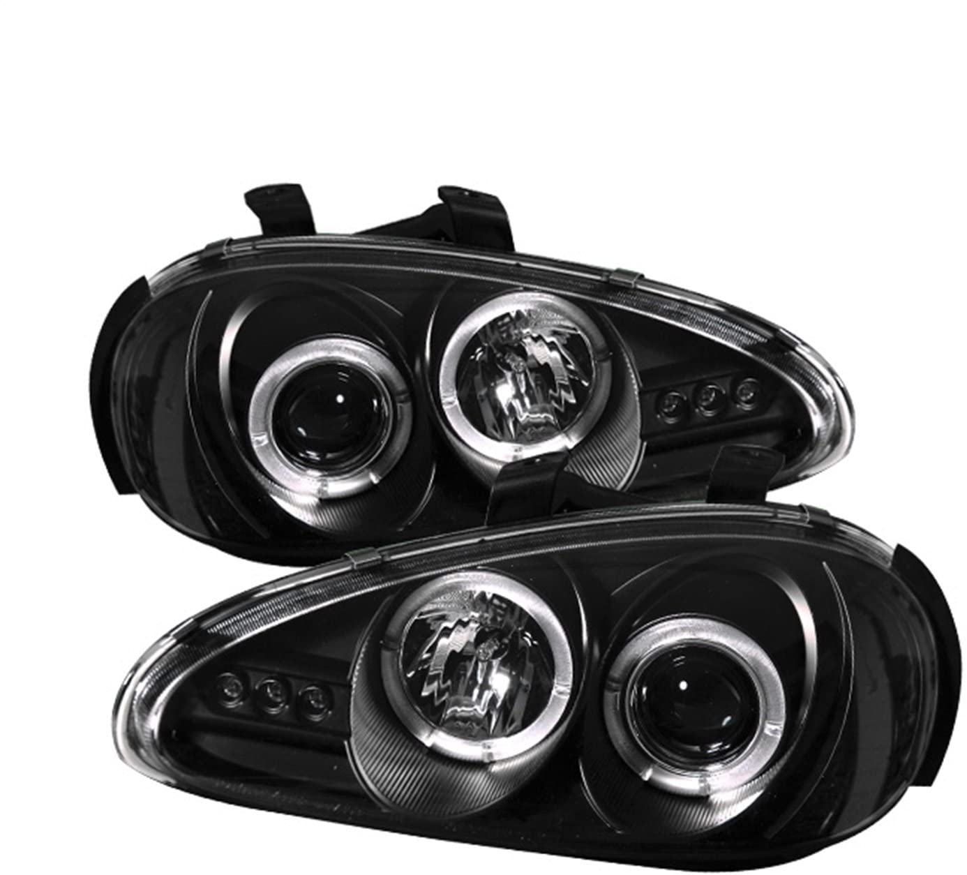 Spyder Auto 5011503 LED Halo Projector Headlights Black/Clear