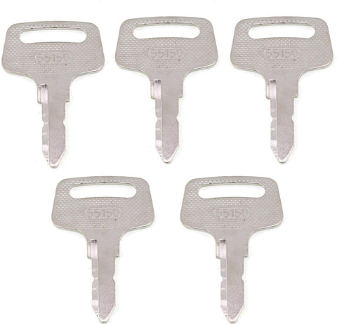 YQ 5PCS 1900-0916 37410-55150 430-158 Ignition Key for Kubota BX1800D BX1830D F2560 F2560E F3060 G1700 G1800 G2000 G2160 KJS130D KJX150VX T1600H T1600HG ZD18F ZD21F ZD28F