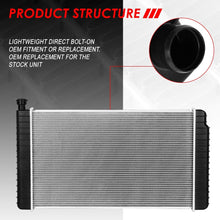 1790 Factory Style Aluminum Cooling Radiator Replacement for 96-99 Chevy/GMC C/K 1500/2500 Truck 4.3L/5.0L AT