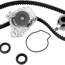 OCPTY Timing Belt Water Pump Kit, Automotive Replacement Timing Parts Belt Sets With Seals Replacement fit for 1996-2000 Honda Civic CX DX LX 1.6L 1590CC L4 SOHC 16 VALVE D16Y7 TBK224 WP135-1390