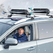 MaxKare Ski & Snowboard Car Racks Universal for 6 Pairs Skis/4 Snowboards Aviation Aluminum Resistant to -60°C Upgraded Ski Rack 33inch Fit Wing/Oblate/Square Crossbars Black