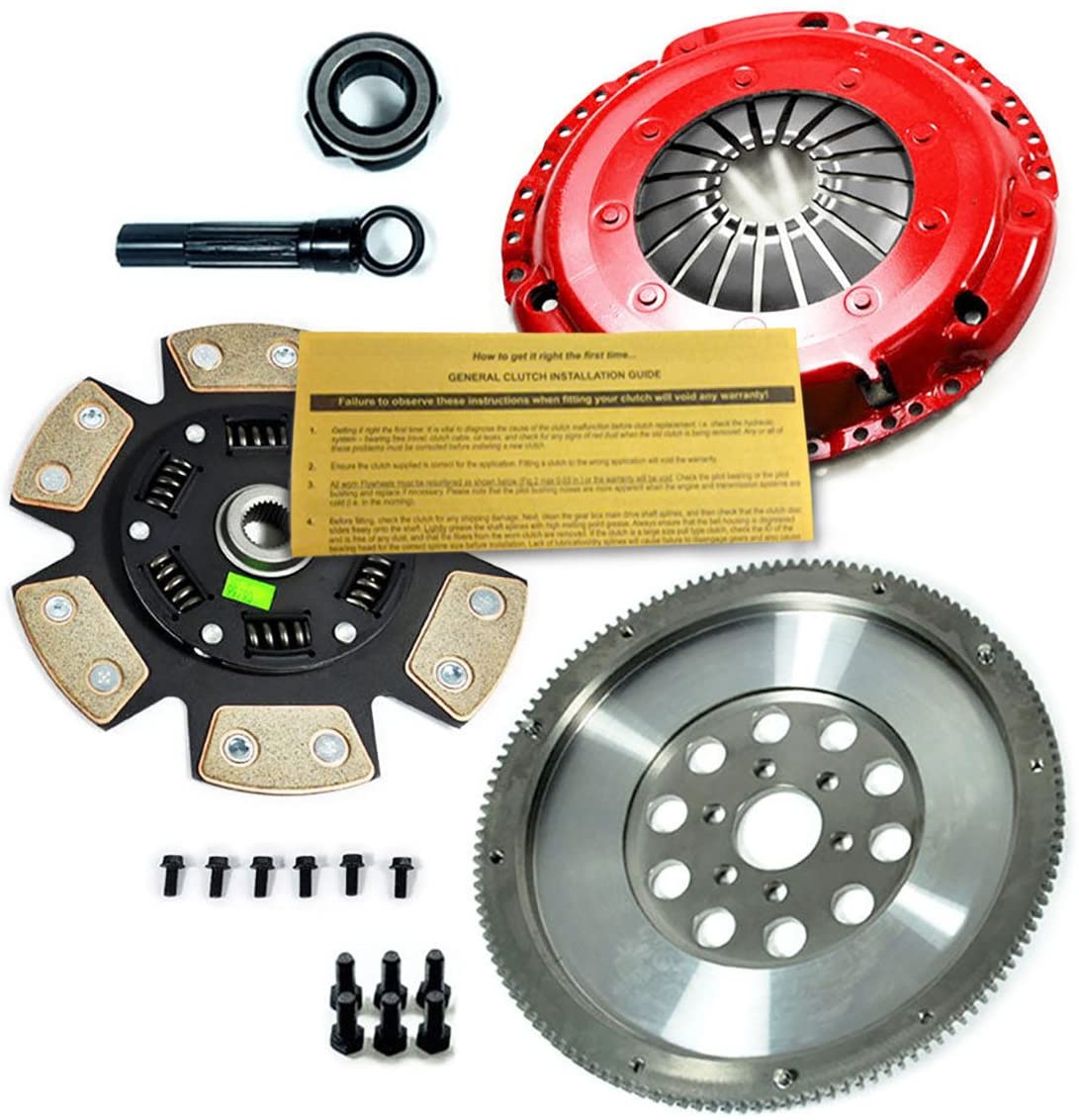 EFT RACING 3 CLUTCH KIT +RACING FLYWHEEL FOR AUDI TT BEETLE GOLF JETTA 1.8L TDI 1.9L