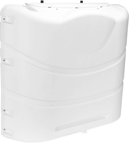 Camco 40559 Heavy-Duty 20lb or 30lb Dual Propane Tank Cover (Polar White)