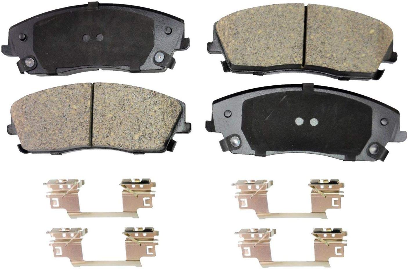 PT Auto Warehouse PT1056 - Ceramic Disc Brake Pad Set - Front