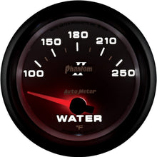 Auto Meter 7837 Phantom II 2-5/8" 100-250 Degree F Short Sweep Electric Water Temperature Gauge