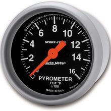 Auto Meter 3344 Sport-Comp Electric Pyrometer Gauge Kit, 2.3125 in.