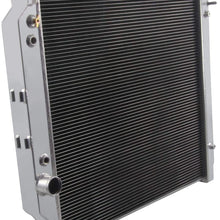 ALLOYWORKS All Aluminum Radiator For 2003-2007 F or d F250 F350 F450 F550 Super Duty / 2003-2005 F or d Excursion 6.0L Turbo Diesel Powerstroke Engine (A)
