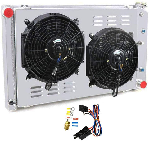 CoolingCare 3 Row Radiator+ Louver Shroud+ 2x12