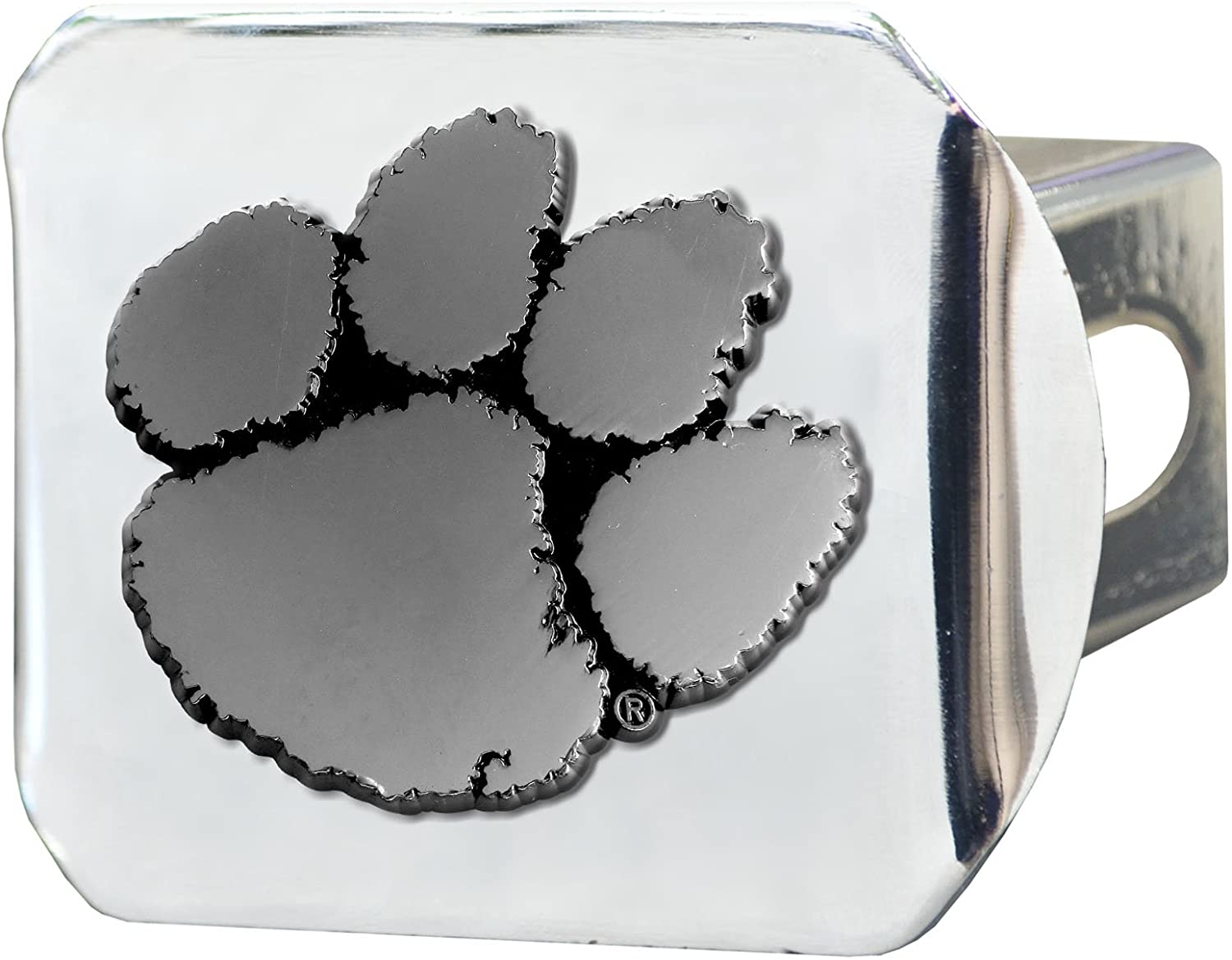 FANMATS - 15079 NCAA Clemson University Tigers Chrome Hitch Cover 3.4