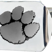 FANMATS - 15079 NCAA Clemson University Tigers Chrome Hitch Cover 3.4"x4"