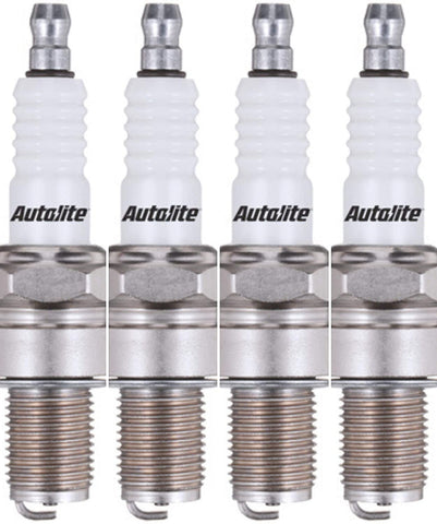 Autolite 404-4PK Copper Resistor Spark Plug, 4 Pack