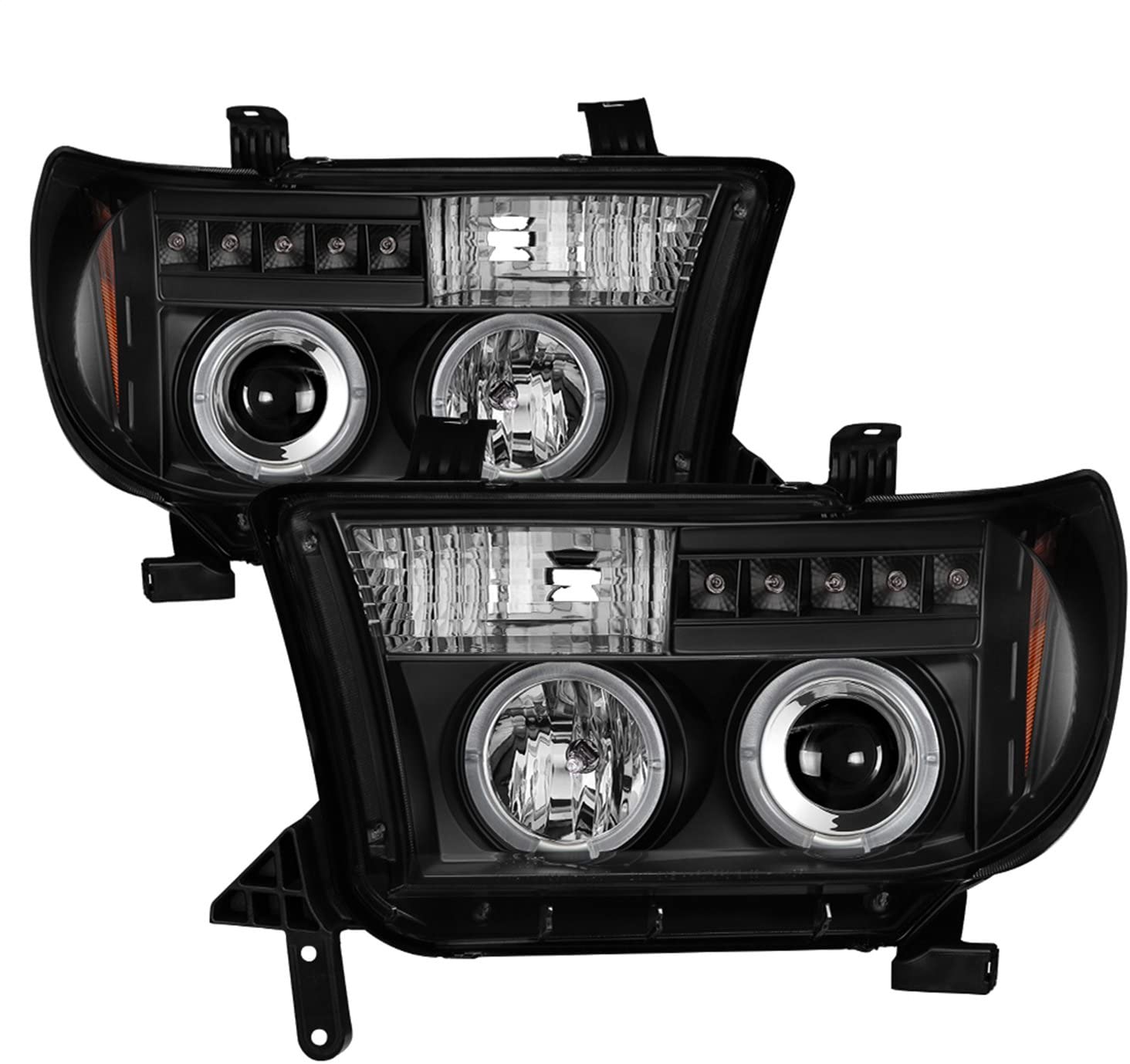 Spyder Auto 5012029 LED Halo Projector Headlights Black/Clear