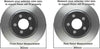 Detroit Axle BK91003408 Front (262mm) & Rear (260mm) Brake Rotors w/Ceramic Pads and Brake Fluid Cleaner - 4 Wheel Disc Models - See Fitment