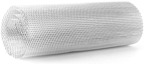 TKSE 3x6mm Aluminum Alloy Car Grille Mesh Sheet Grid Body Bumper Rhombic Grill Universal