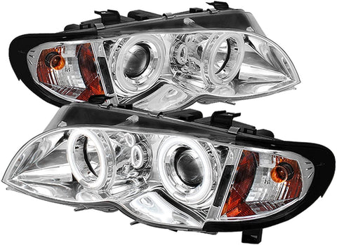 Spyder Auto PRO-YD-BMWE4602-4D-AM-CCFL-BK BMW E46 3-Series 4-Door Black CCFL Projector Headlight