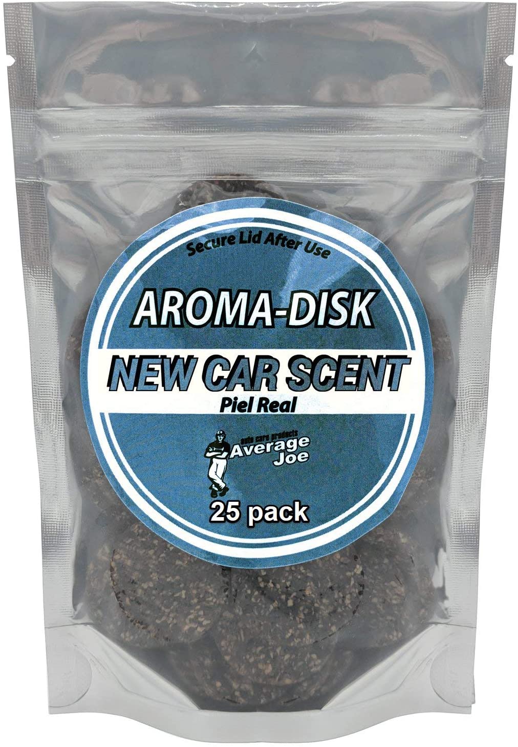 Aroma Chips New Car Smell (25 Pack) Car Air Freshener with 2 Vent Clips Odor Removing, Long Lasting