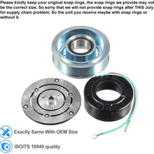 AUTEX AC A/C Compressor Clutch Coil Assembly Kit 38800RZYA010M2 80221SNAA01 8851502200 Compatible with CR-V 4CYL 2.4L 2007 2008 2009 2010 2011 2012 2013 2014