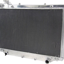 Primecooling 66MM 4 Row Core Aluminum Radiator for Toyota Landcruiser 80 Series,1HZ 1HDT HZJ80 HDJ80; Lexus LX450 Turbo Diesel 1990-98 MT